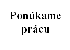 ponuka práce